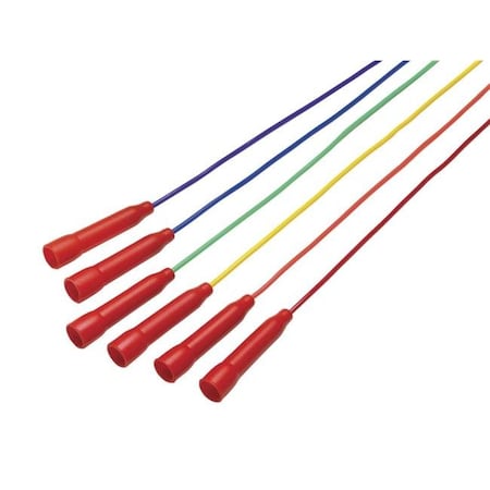 Bhalla International 1004676 Sportime Solid Jump Ropes; 7 Ft.; Assorted Colors; Set Of 6